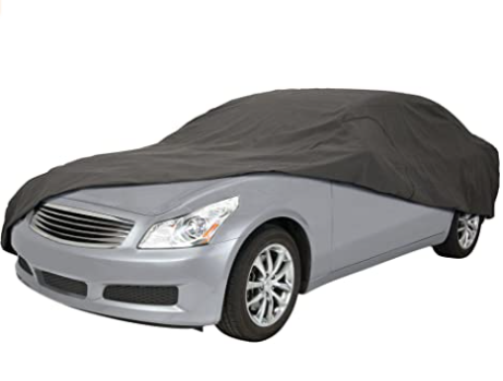 Classic Accessories 10-014-261001-00 OverDrive PolyPro 3 Heavy Duty Full Size Sedan Car Cover,Charcoal,Sedans 191