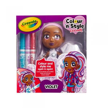 Crayola Colour n Style Friends Doll – Violet