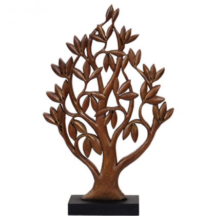 Decozen Handmade Wooden Tree of Life Décor a Symbol of Growth and Strength Made by Skilled Artisans for Farm House Home Decor Living Rooms Bedroom Kit