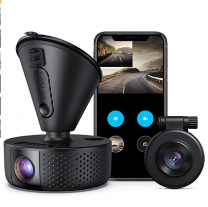 Dual Dash cam | VAVA Dual 1920x1080P FHD | Front and Rear dash camera | 2560x1440P Single Front| for cars with Wi-Fi | Night Vision | Parking Mode | G