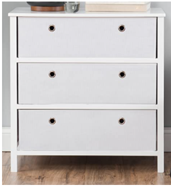 EZ Home Solutions Foldable Furniture 3 Drawer Dresser, 31