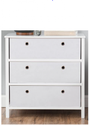 EZ Home Solutions Foldable Furniture 3 Drawer Dresser, 31