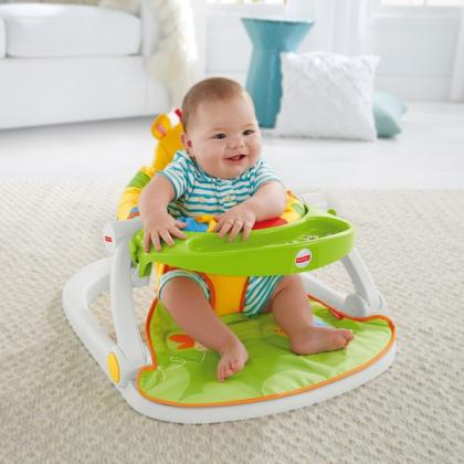 Fisher-Price Giraffe Sit Me Up Floor Seat with Tray