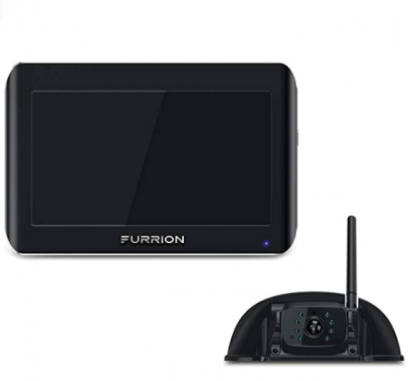 Furrion Vision S 4.3 Inch Wireless RV Backup System with 1 Rear Sharkfin Camera, Infrared Night Vision and Wide Viewing Angle - FOS43TASF