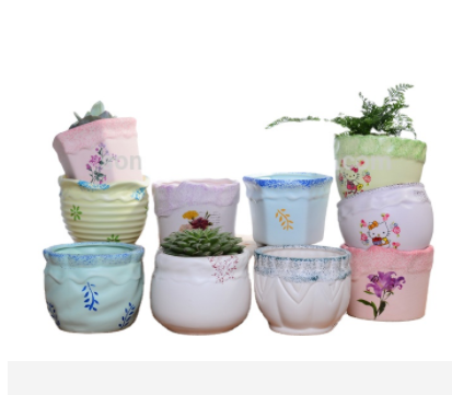 Garden supplies flower pots ceramic planters ceramic vase Size and shape can be customized