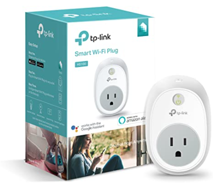 Kasa Smart (HS100) Plug by TP-Link, Smart Home WiFi Outlet Works with Alexa, Echo, Google Home & IFTTT, No Hub Required, Remote Control, 15 Amp, UL Ce