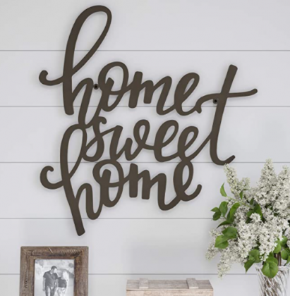 Lavish Home Metal Cutout Sweet Wall Sign-3D Word Art Home Accent Decor-Perfect for Modern Rustic or Vintage Farmhouse Style