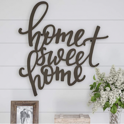 Lavish Home Metal Cutout Sweet Wall Sign-3D Word Art Home Accent Decor-Perfect for Modern Rustic or Vintage Farmhouse Style