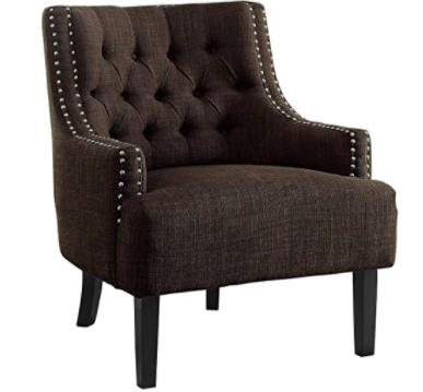 Lexicon Luster Accent Chair, Chocolate