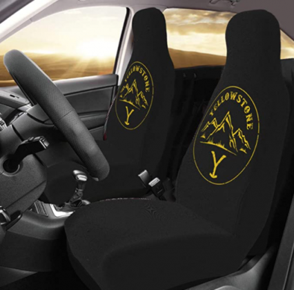 Lncsdk Aeuv Yellowstone Non-Slip Front Seat Covers, Automotive Vehicle Cushion Cover Fit for Car, Truck, SUV&Vehicle, Decorative Accessories Protector