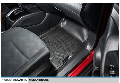 MAXLINER Custom Fit Floor Mats 1st Row Liner Set Black for 2014-2019 Nissan Rogue (No Rogue Sport or Select Models)