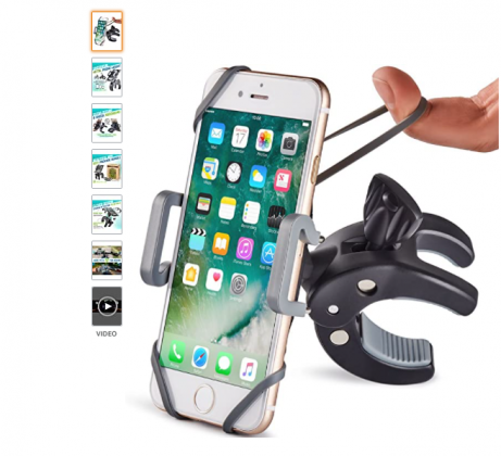 Metal Bike & Motorcycle Phone Mount - The Only Unbreakable Handlebar Holder for iPhone, Samsung or Any Other Smartphone. +100 to Safeness & Comfort