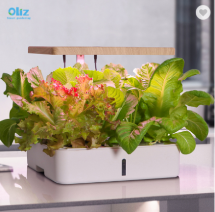 Oliz Z202 Smart garden home indoor fiberglass vegetable planters box artificial plant plastic self watering flower pot