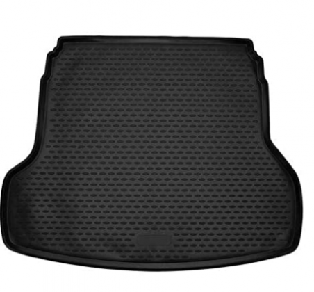 OMAC Fits Kia Forte 2019-2021 All Weather Performance Waterproof Cargo Liner | 3D Molded Black Rubber Floor Mat Trunk Protector Liner | Automotive Int