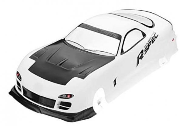 Parts & Accessories 1/10 RC Car Shell Kit, 190mm 1 : 10 On-Road Drift Car Body Painted PVC Shell for Mazda RX-7 for Tamiya Vehicle RC Cars Accessories