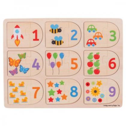 Picture And Number Matching Puzzle