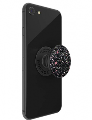 PopSockets PopTop (Top only. Base Sold Separately.): Swappable Top for PopGrip Bases, PopGrip Slide, Otter+Pop & PopWallet+ - Sparkle Black