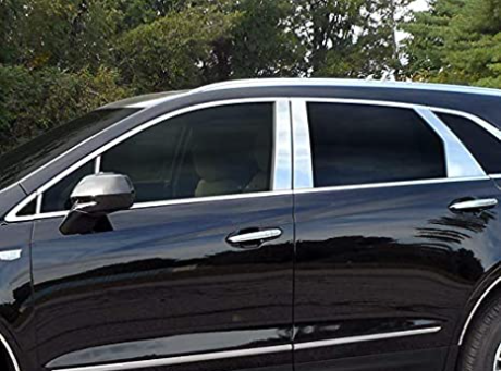 QAA fits 2017-2020 Cadillac XT5 10 Piece Stainless Pillar Post Trim, Includes Two Front Pillars, Front of The Mirror PP57262