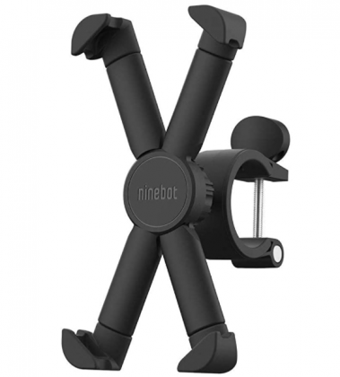 Segway Ninebot Attachable Phone Mount for MAX/ES2/ES4/E22/ES1L Kick Scooters, 360 degree Rotatable Adjustable, Black