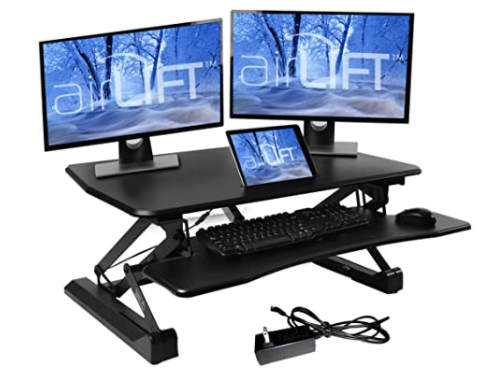 Seville Classics airLIFT Height Adjustable Stand Up Desk, Electric (36