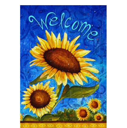 Toland Home Garden Sweet Sunflowers 28 x 40 Inch Decorative Summer Welcome Flower Double Sided House Flag