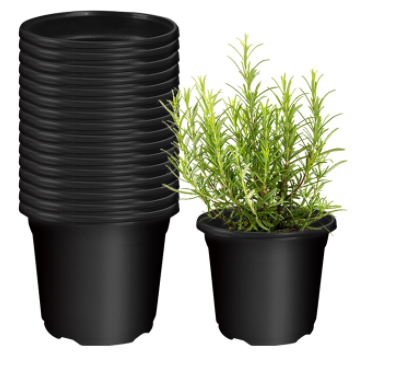 UDWELLS Garden Round Square Plastic Flower Pots For Indoor Nursery Plants