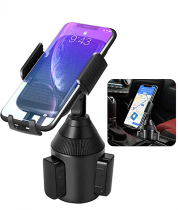[Upgraded] Car Cup Holder Phone Mount, Adjustable Cup Phone Holder for Cell Phone iPhone 12 Pro/11/XS Max/XR/X/8,Samsung Galaxy S20/S10/S9,Note 10/S8/