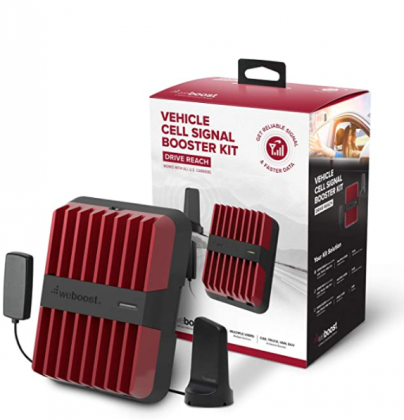 weBoost Drive Reach (470154) Vehicle Cell Phone Signal Booster | Car, Truck, Van, or SUV | U.S. Company | All U.S. Networks & Carriers -Verizon, AT&T,