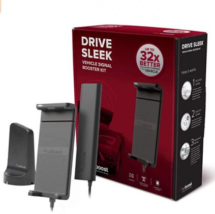 weBoost Drive Sleek (470135) Vehicle Cell Phone Signal Booster with Cradle Mount | Car, Truck, Van, or SUV | U.S. Company | U.S. Carriers - Verizon, A