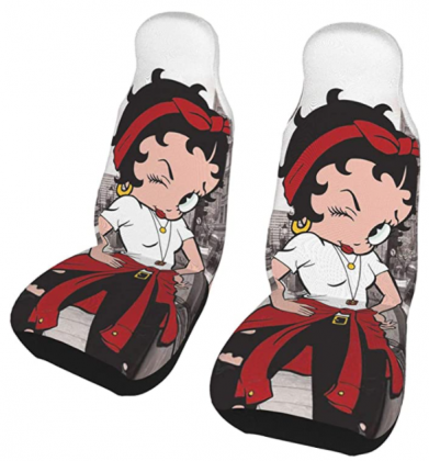 Whsahfasfhiy Betty Boop Car Seat Cover, Universal Car Seat Covers Vehicle Seat Protector, Fit Automotive Mat Covers Fit Most Car Truck Van and SUV, Au