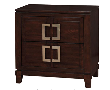 William's Home Furnishing CM7385N Balfour Nightstands, Brown