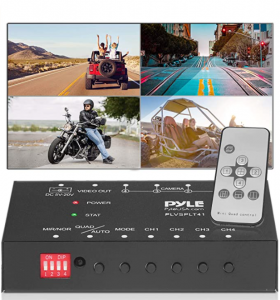 4-Channel Car Video Splitter Controller - Digital Picture Video Signal Switcher with Quad Selectable