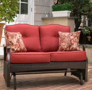 Better Homes and Gardens Providence Outdoor Glider Bench (Red)