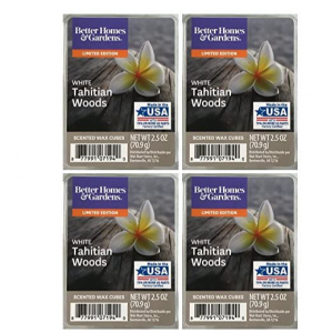 Better Homes and Gardens White Tahitian Woods Scented Wax Cubes - 4-Pack