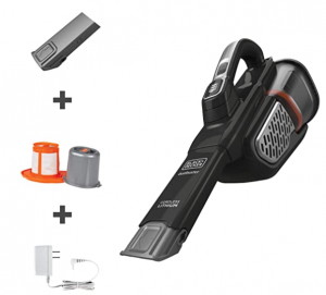 BLACK+DECKER Dustbuster Handheld Vacuum, Cordless, AdvancedClean+, Black (HHVK515J00FF) , Gray