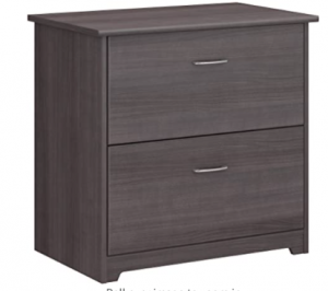 Bush Furniture Cabot 2 Drawer Lateral File Cabinet, Heather Gray