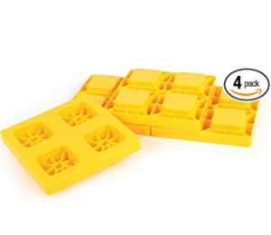 Camco Heavy Duty Leveling Blocks, Ideal For Leveling Single and Dual Wheels, Hydraulic Jacks, Tongue