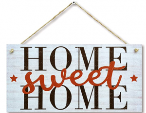 CARISPIBET Home Sweet Home | Home Decor Sign Entrance Decoration Welcoming House Decorative Wall Art