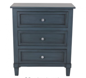 Decor Therapy FR8674 Beckett 3-Drawer Side Table, 24x12x28, Antique Navy