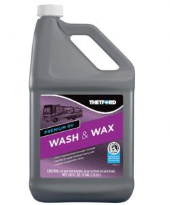 Premium RV Wash and Wax, Detergent and Wax for RVs / Boats / Trucks / Cars - 1 Gallon - Thetford 325