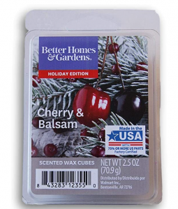 Seasonal Décor Better Homes and Gardens Scented Wax Cubes 2020 Editions - Cherry & Balsam - 2.5 Oz,
