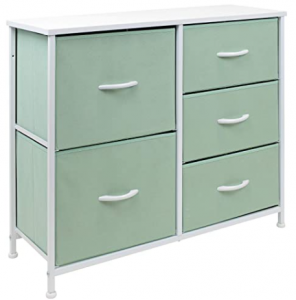 Sorbus Dresser with 5 Drawers - Bedside Furniture & Night Stand End Table Dresser for Home, Bedroom 