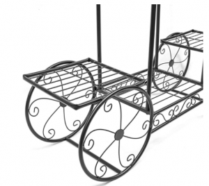Sorbus Garden Cart Stand & Flower Pot Plant Holder Display Rack, 6 Tiers, Parisian Style - Perfect f