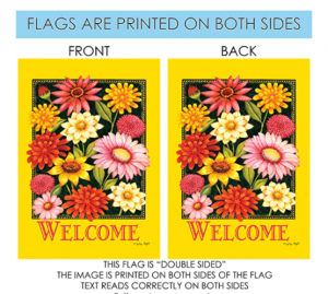 Toland Home Garden Yellow Welcome Bouquet 28 x 40 Inch Decorative Spring Summer Flower Double Sided 