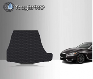 TOUGHPRO Cargo/Trunk Mat Accessories Compatible with Infiniti Q60 - All Weather - Heavy Duty - (Made