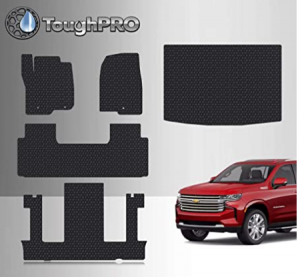 TOUGHPRO Floor Mat Accessories Set + 3rd Row + Cargo Compatible with Chevrolet Suburban - 2nd Row Bu