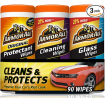Armor All - 18782 Protectant, Glass and Cleaning Wipes, 30 Count Each (Pack of 3)
