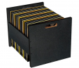Atlantic 96636247 Record Crate Shelf, 15.40in. x 15.00in. x 2.20in, Black