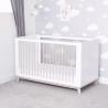 Baby Elegance Lola Cot Bed White & Grey