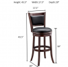 Ball & Cast Bar Height, Pack of 2 Swivel Stool, 29-Inch,2-Pack, Cappuccino